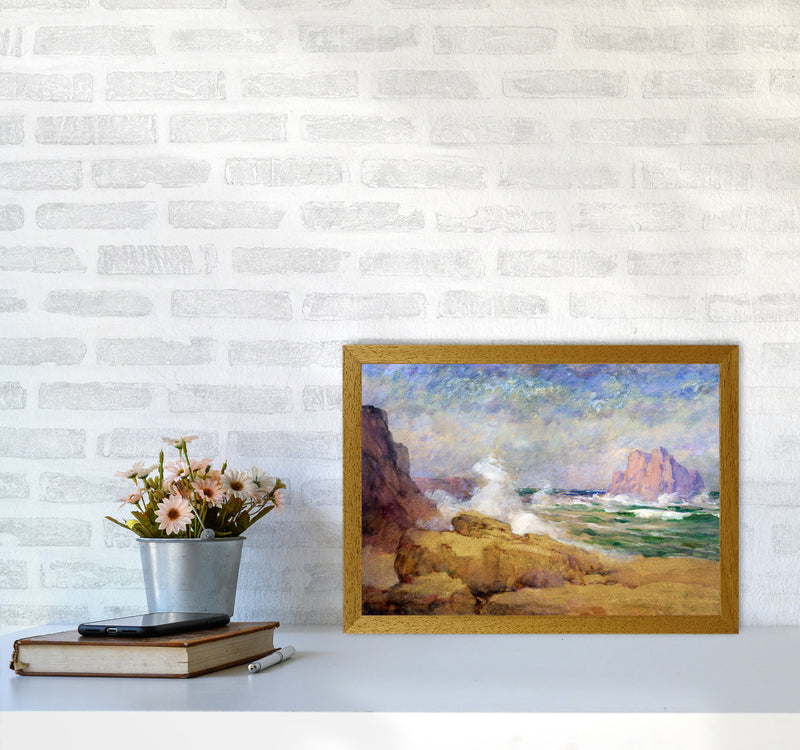 The Ocean and the Bay Painting Art Print by Seven Trees Design A3 Print Only