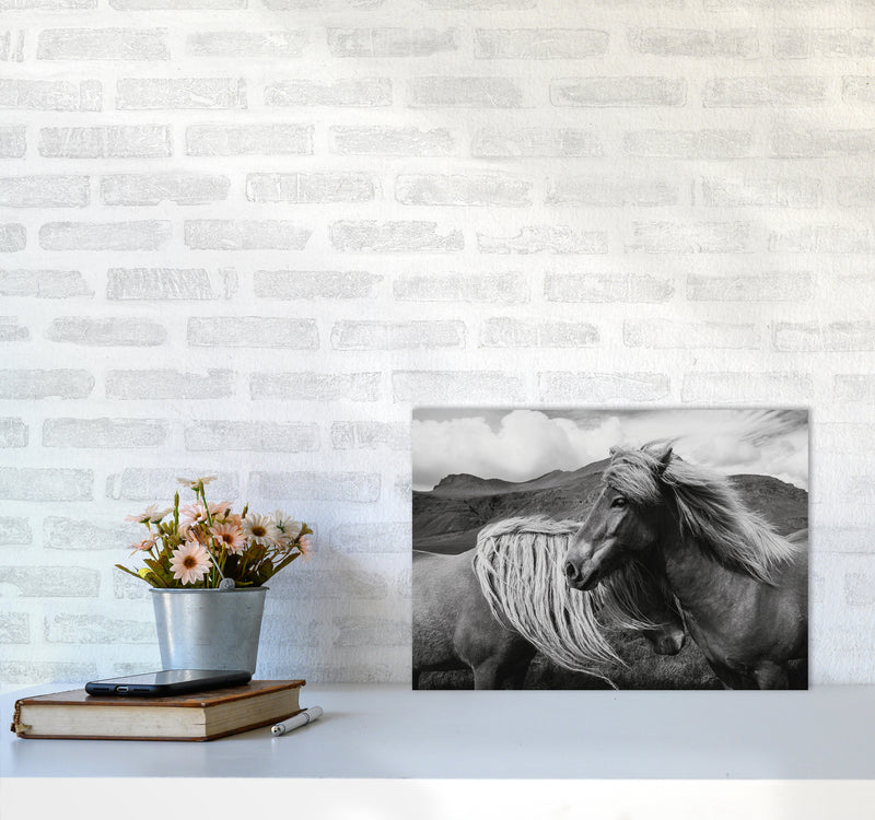 Horses In The Sky Photography Art Print by Seven Trees Design A3 Black Frame