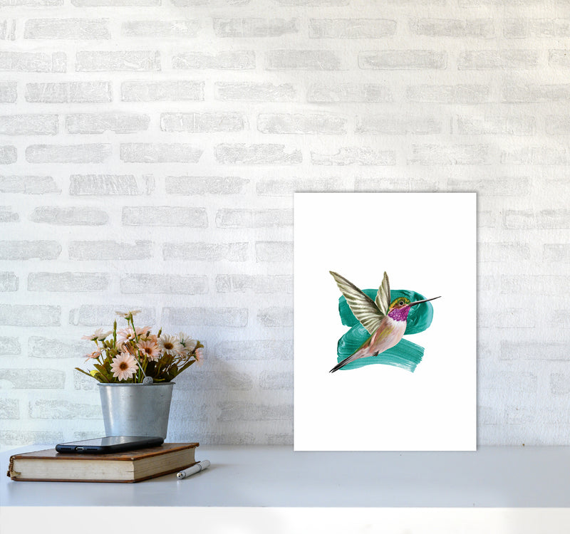 Modern Humingbird I Art Print by Seven Trees Design A3 Black Frame