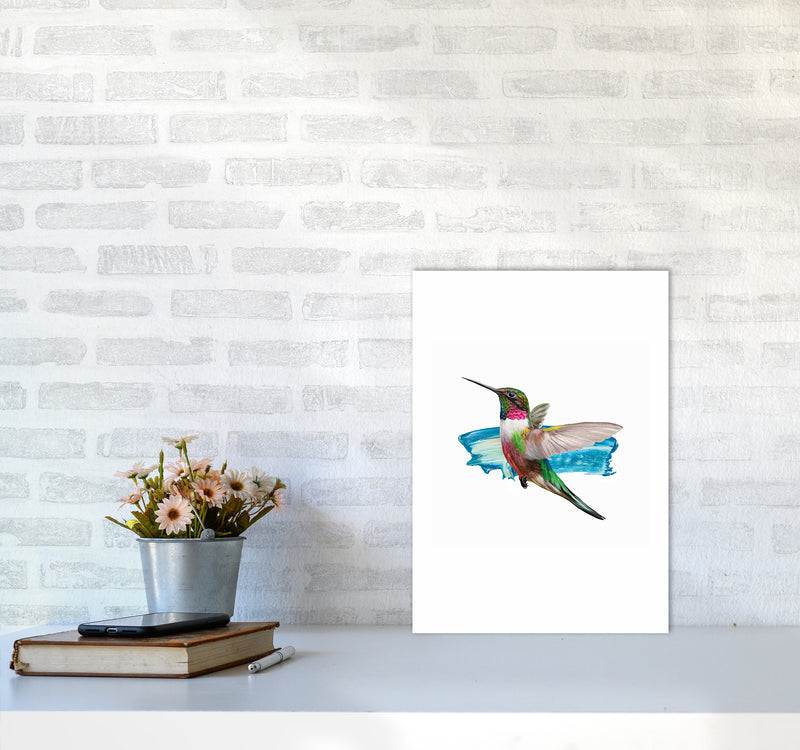 Modern Humingbird II Art Print by Seven Trees Design