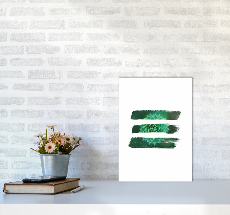 Modern Succulent I Art Print by Seven Trees Design A3 Black Frame