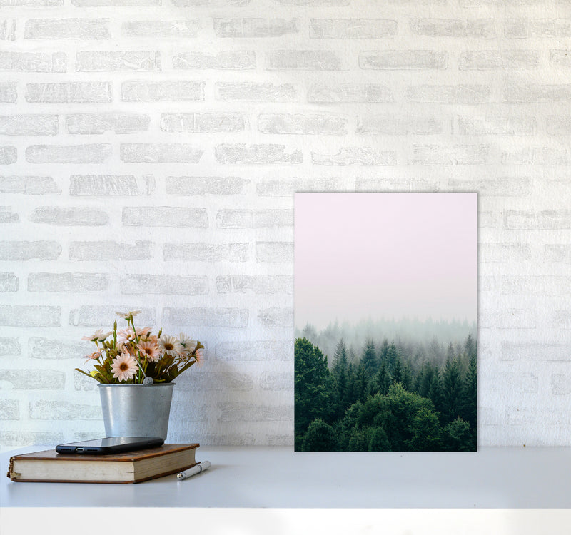 The Fog And The Forest I Photography Art Print by Seven Trees Design A3 Black Frame