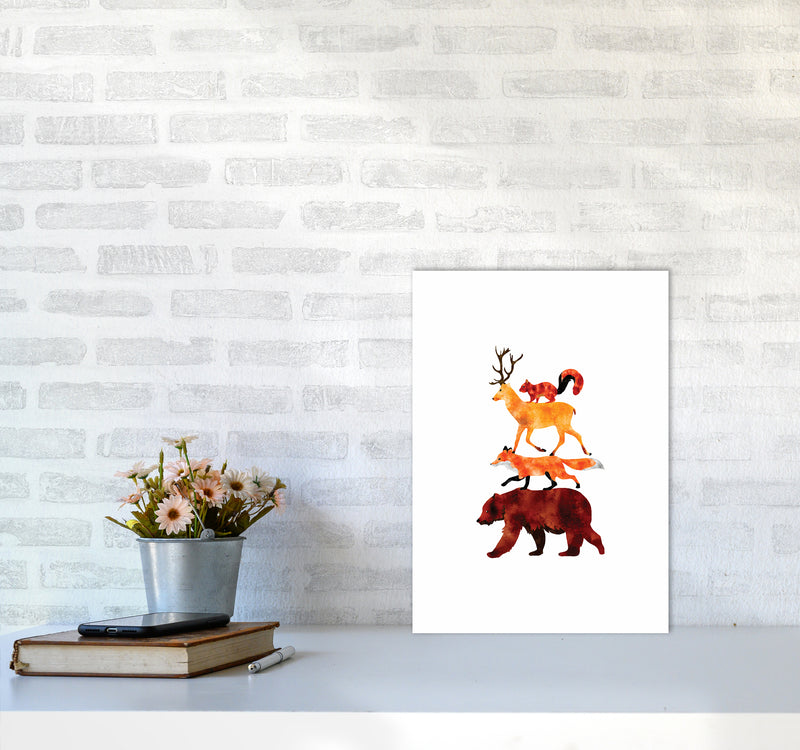 The Forest Friends Childrens Art Print by Seven Trees Design