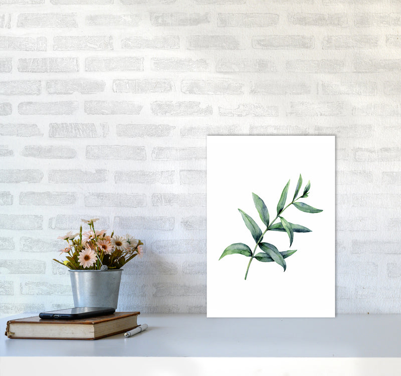 Watercolor Eucalyptus I Art Print by Seven Trees Design A3 Black Frame