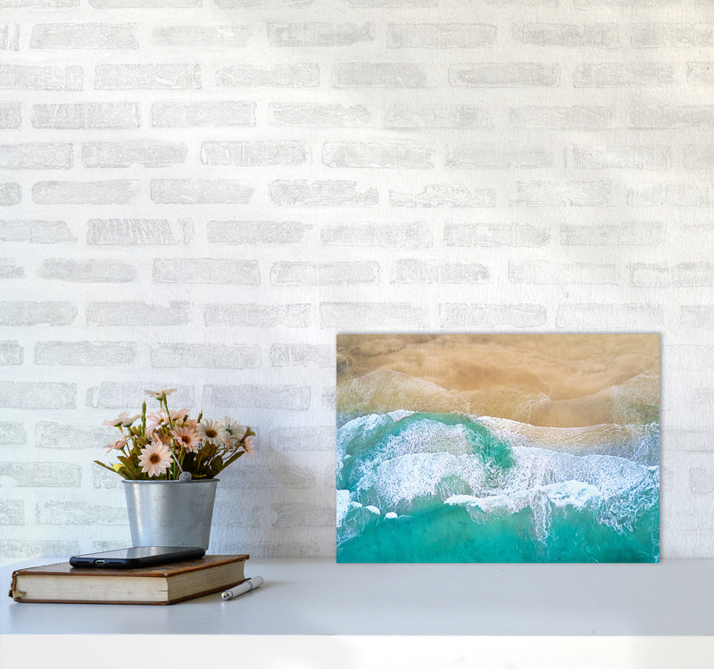 Waves From The Sky Landscape Art Print by Seven Trees Design A3 Black Frame