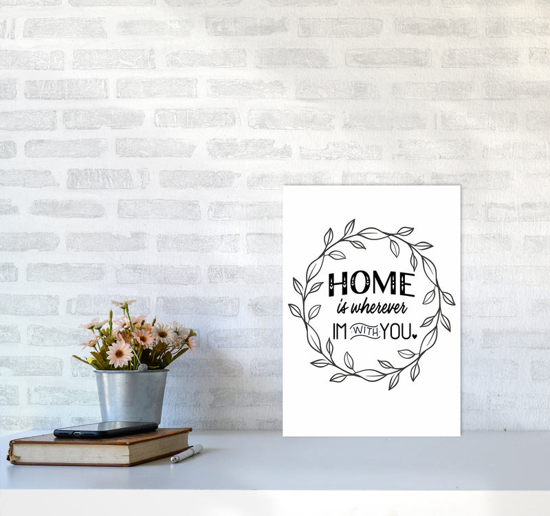 Home With You Art Print by Seven Trees Design A3 Black Frame