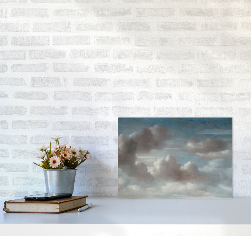 The Clouds Painting Art Print by Seven Trees Design A3 Black Frame