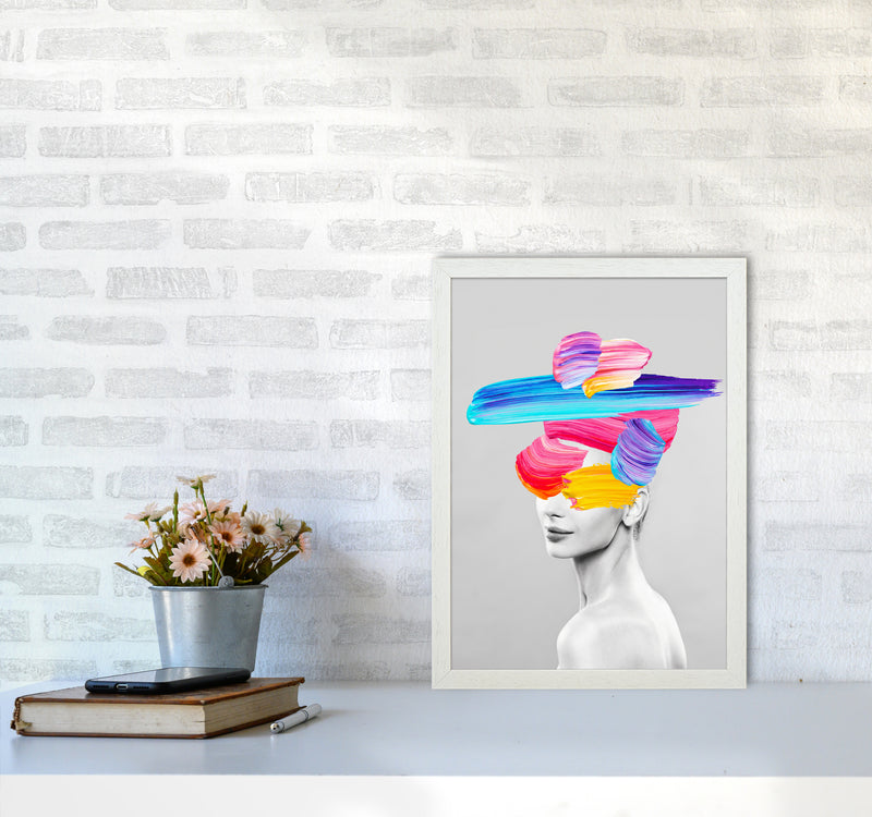Beauty In Colors I Fashion Art Print by Seven Trees Design A3 Oak Frame