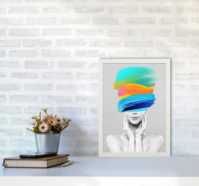 Beauty In Colors II Fashion Art Print by Seven Trees Design A3 Oak Frame