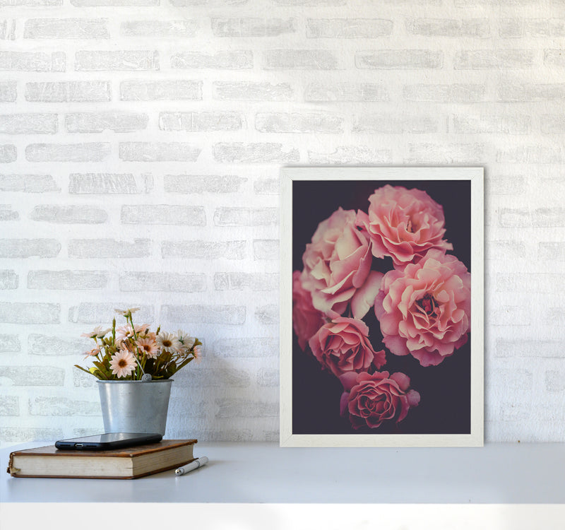 Dreamy Roses Art Print by Seven Trees Design A3 Oak Frame