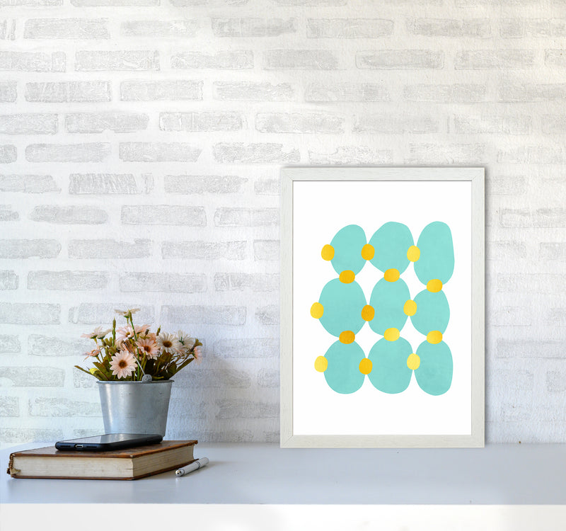 The Blue Islands Abstract Art Print by Seven Trees Design