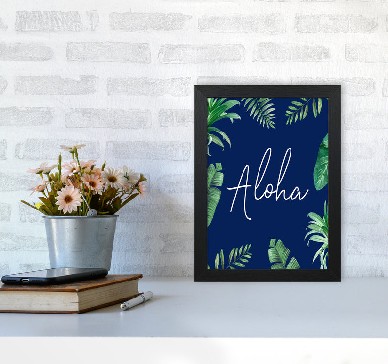 Aloha Botanical Art Print by Seven Trees Design A4 White Frame