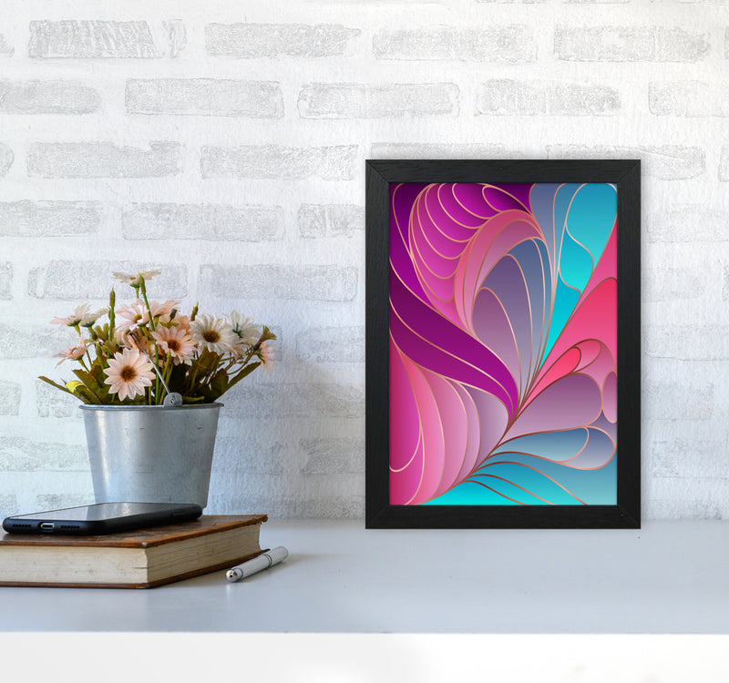 Colorful Art Deco II_ Art Print by Seven Trees Design A4 White Frame