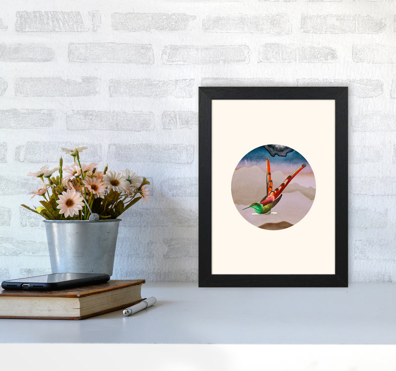 Bird Collage I Art Print by Seven Trees Design A4 White Frame