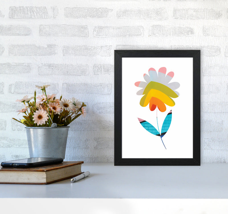 Graffiti Flower I Art Print by Seven Trees Design A4 White Frame