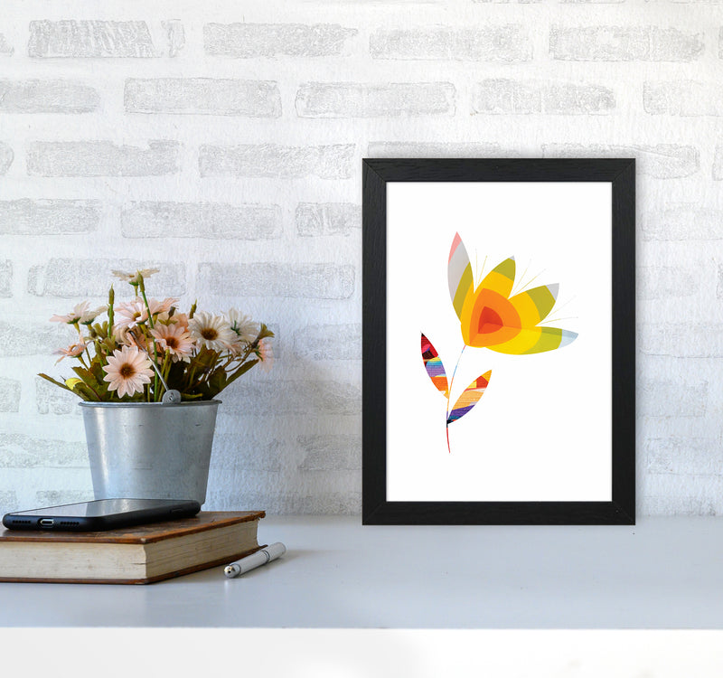 Graffiti Flower II Art Print by Seven Trees Design A4 White Frame