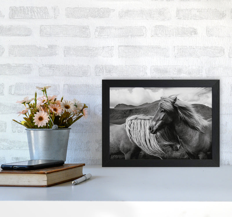 Horses In The Sky Photography Art Print by Seven Trees Design A4 White Frame