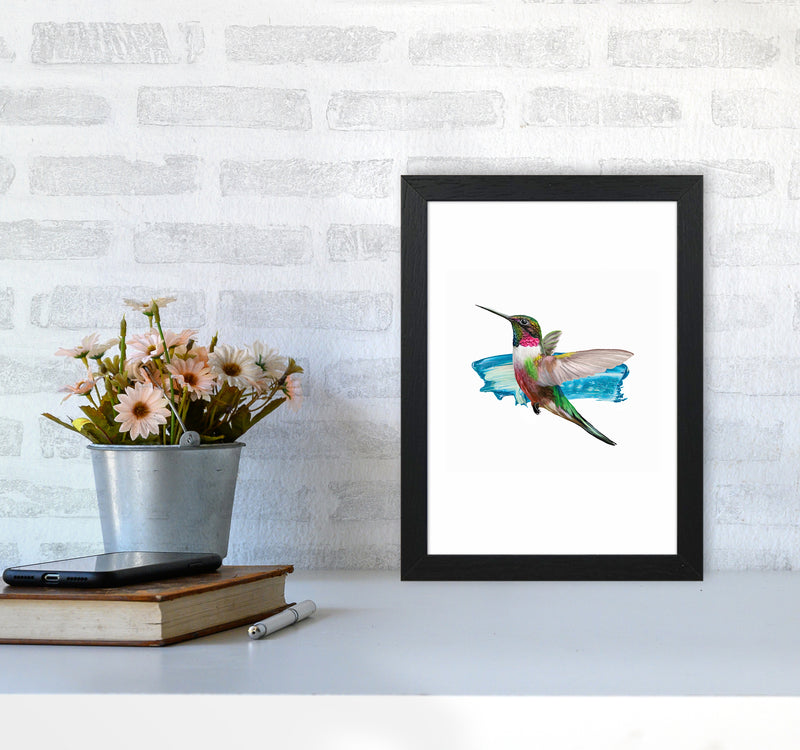 Modern Humingbird II Art Print by Seven Trees Design A4 White Frame