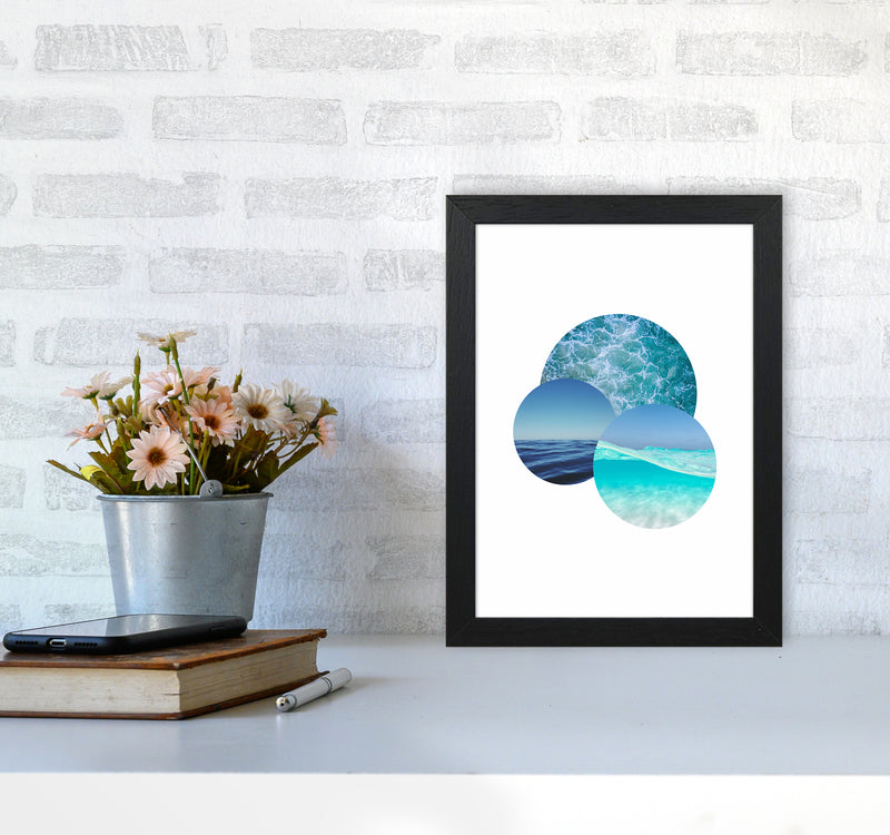 Ocean Planets Art Print by Seven Trees Design A4 White Frame