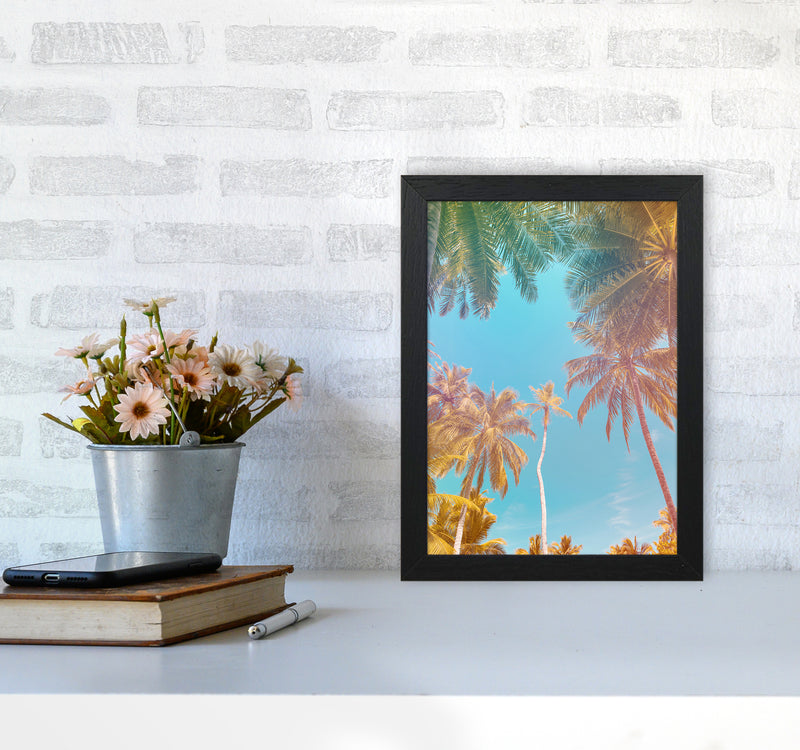 Palms Paradise Art Print by Seven Trees Design A4 White Frame
