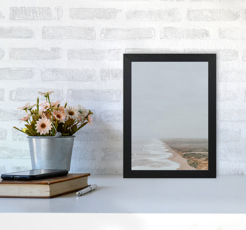 Fog and Waves Art Print by Seven Trees Design A4 White Frame