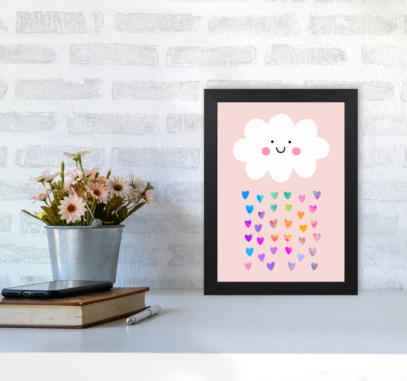 Happy Cloud Art Print by Seven Trees Design A4 White Frame