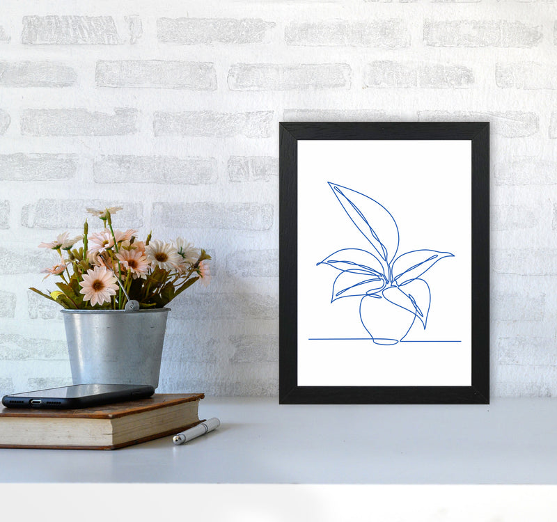 One Line Plant I Art Print by Seven Trees Design A4 White Frame