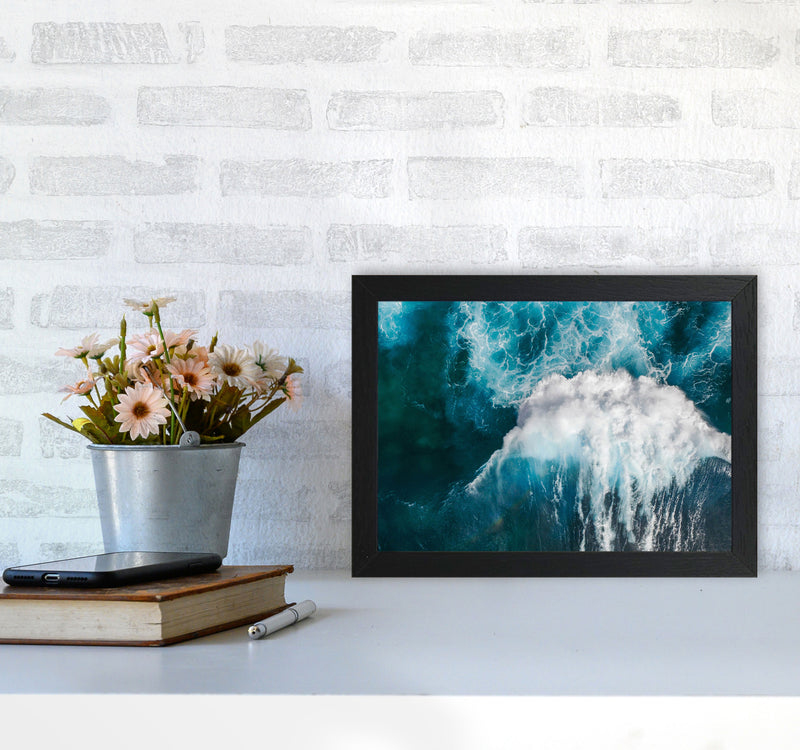 The wave Art Print by Seven Trees Design A4 White Frame