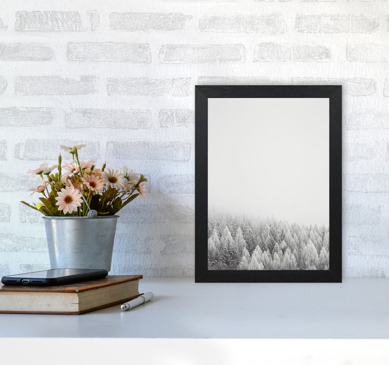 The White Forest Art Print by Seven Trees Design A4 White Frame