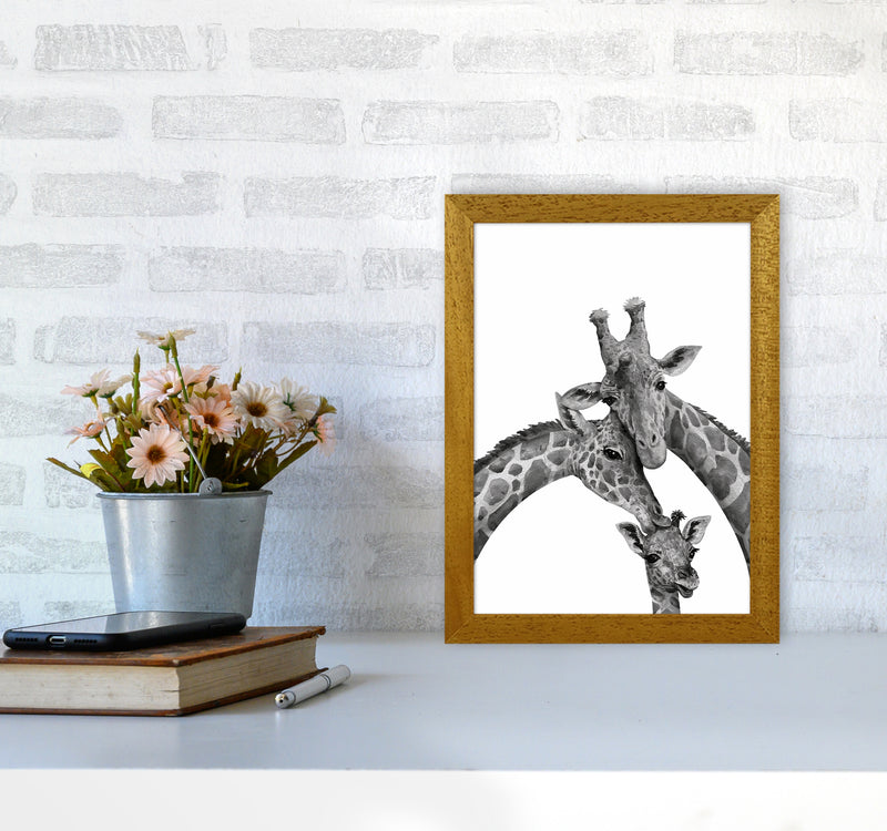 Giraffe Family Photography Art Print by Seven Trees Design A4 Print Only