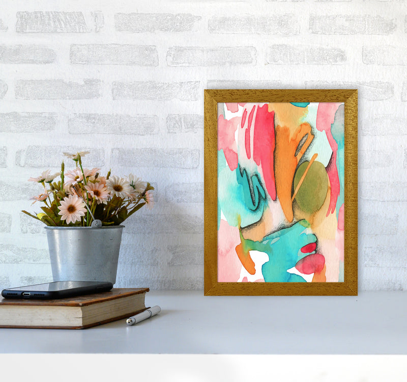 Abstract Watercolor Art Print by Seven Trees Design A4 Print Only