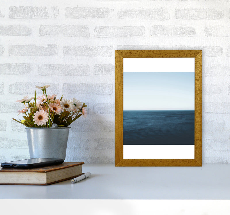Minimal Ocean Photography Art Print by Seven Trees Design A4 Print Only
