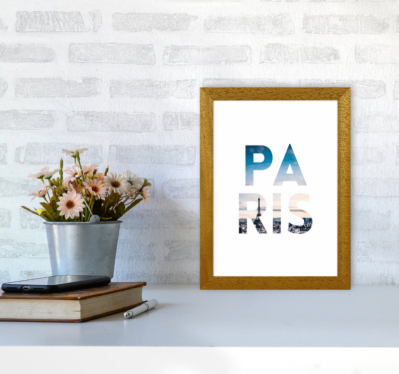 Paris Collage Letters Art Print by Seven Trees Design A4 Print Only
