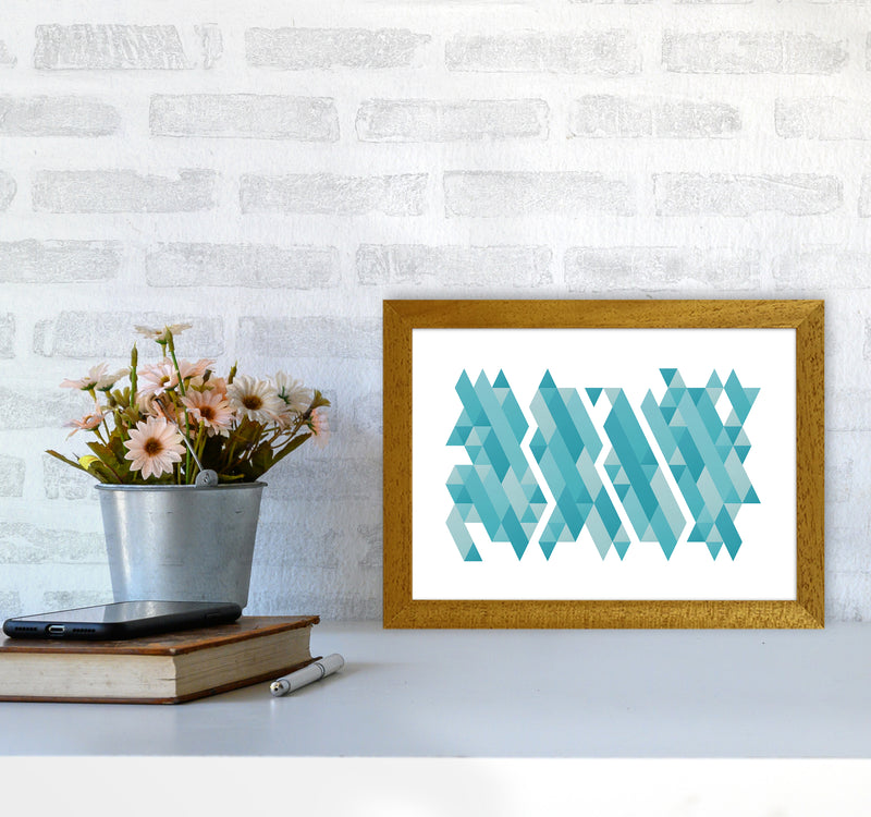 Pieces Of Mountains Abstract Art Print by Seven Trees Design A4 Print Only