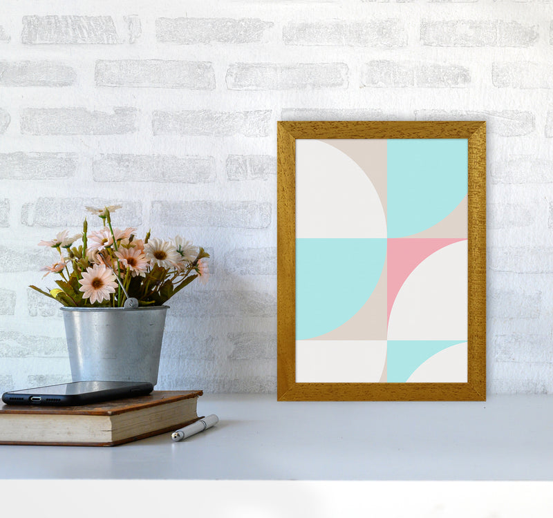 Scandinavian Shapes I Abstract Art Print by Seven Trees Design A4 Print Only