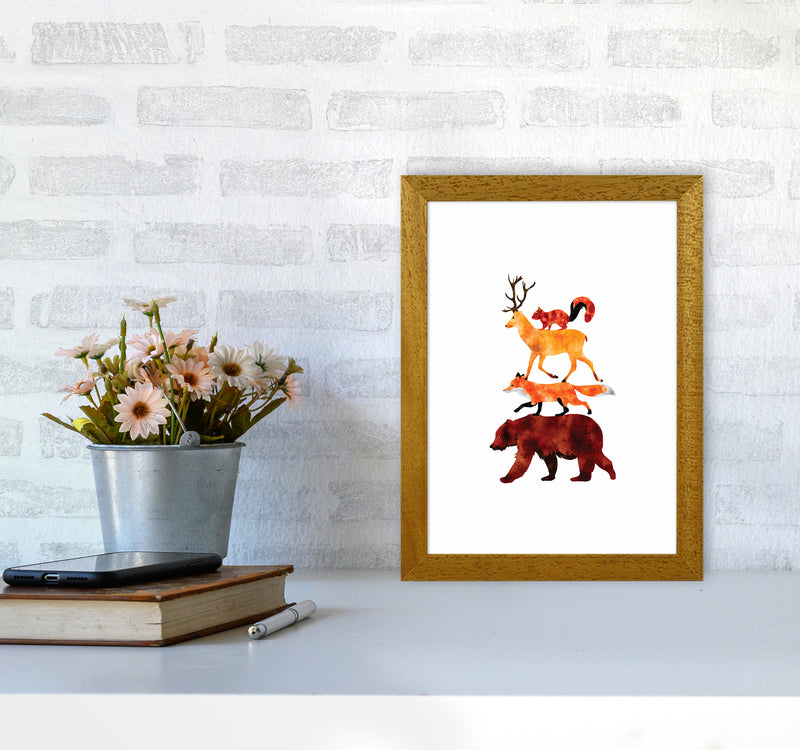 The Forest Friends Childrens Art Print by Seven Trees Design A4 Print Only