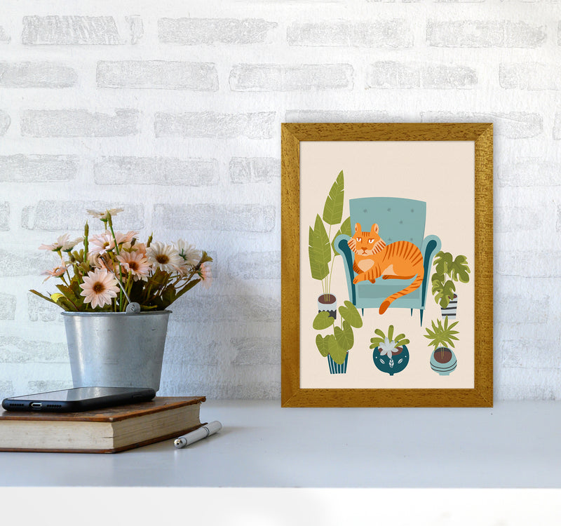 The Tiger of the city Art Print by Seven Trees Design A4 Print Only