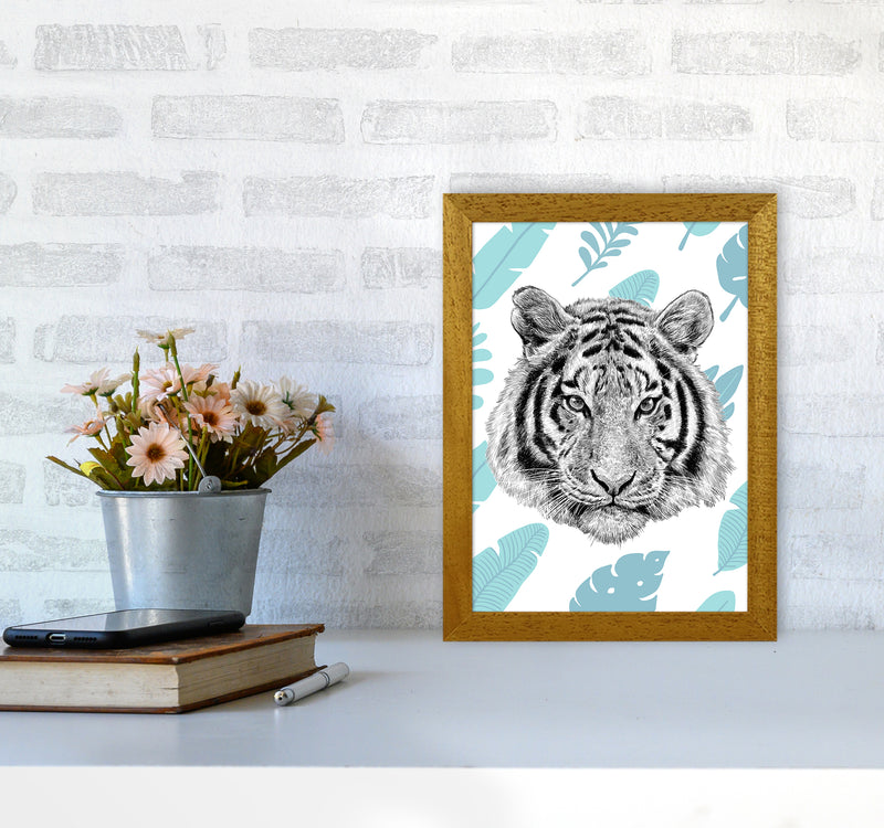 Tropical Tiger Animal Art Print by Seven Trees Design A4 Print Only