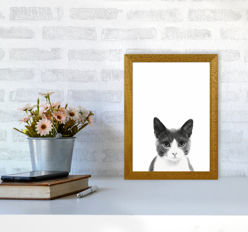 Watercolor Cat Art Print by Seven Trees Design A4 Print Only