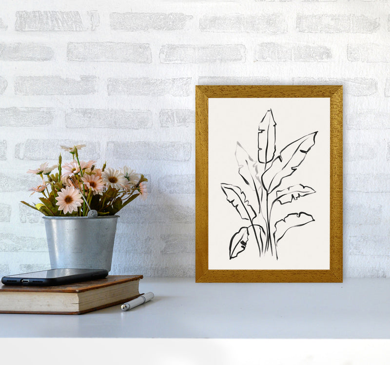 Banana Leafs Drawing Art Print by Seven Trees Design A4 Print Only