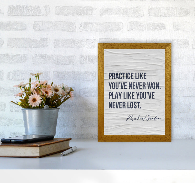 Michael Jordan Quote Art Print by Seven Trees Design A4 Print Only