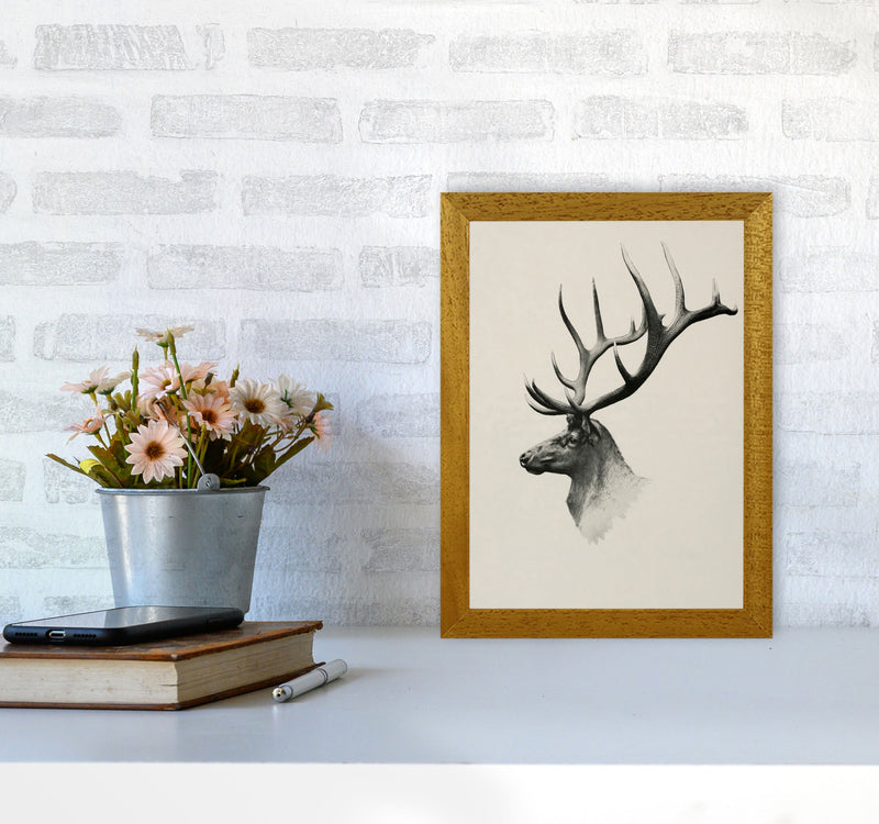 Mountain Reindeer Art Print by Seven Trees Design A4 Print Only