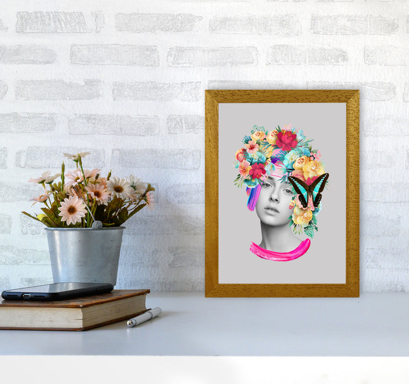 The Girl and the Butterfly Art Print by Seven Trees Design A4 Print Only