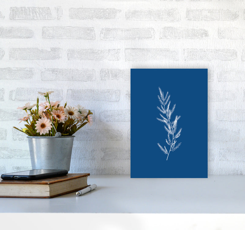 Blue Botanical II Art Print by Seven Trees Design A4 Black Frame