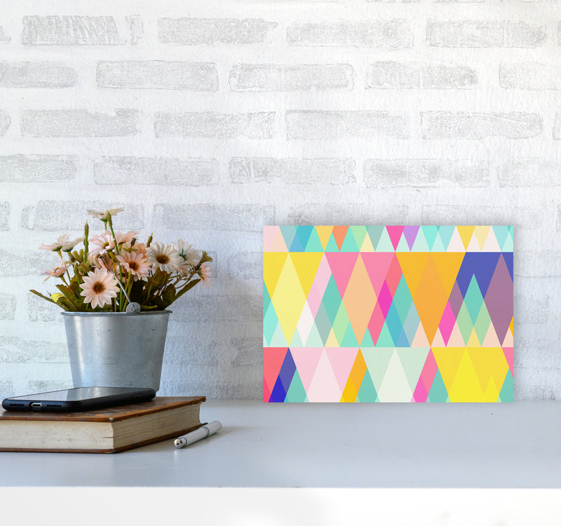 Happy Geometry Abstract Art Print by Seven Trees Design