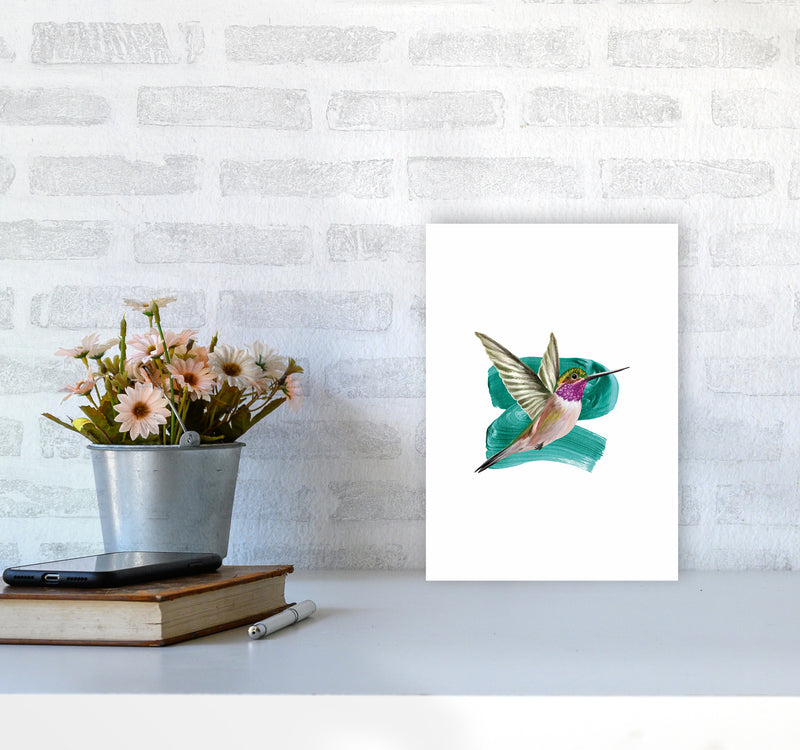 Modern Humingbird I Art Print by Seven Trees Design A4 Black Frame