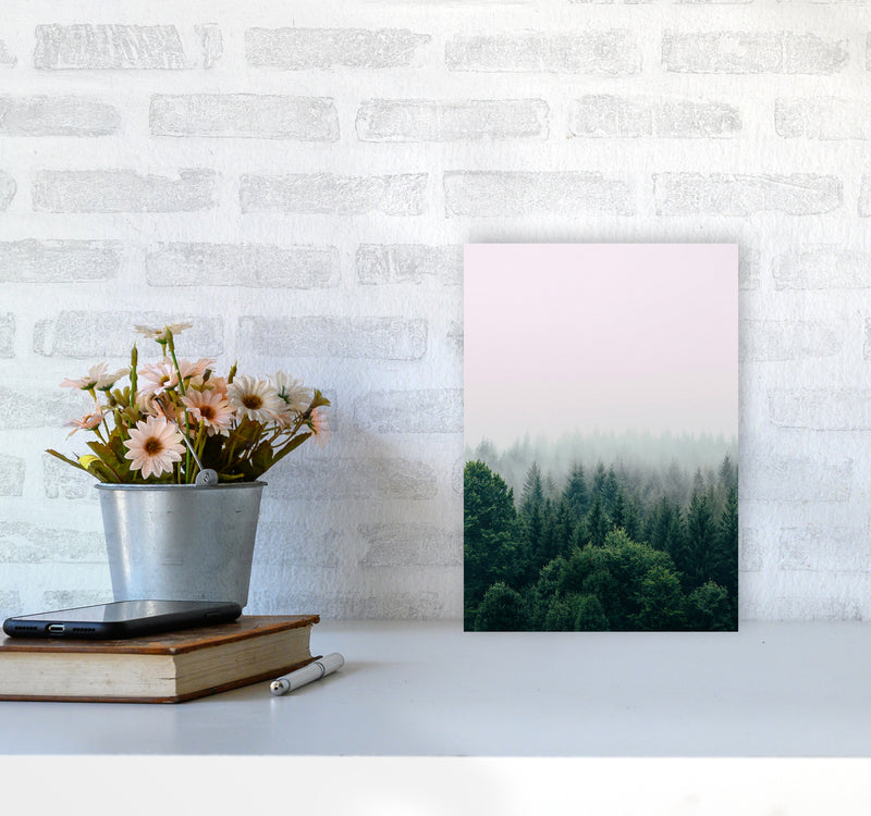 The Fog And The Forest I Photography Art Print by Seven Trees Design A4 Black Frame