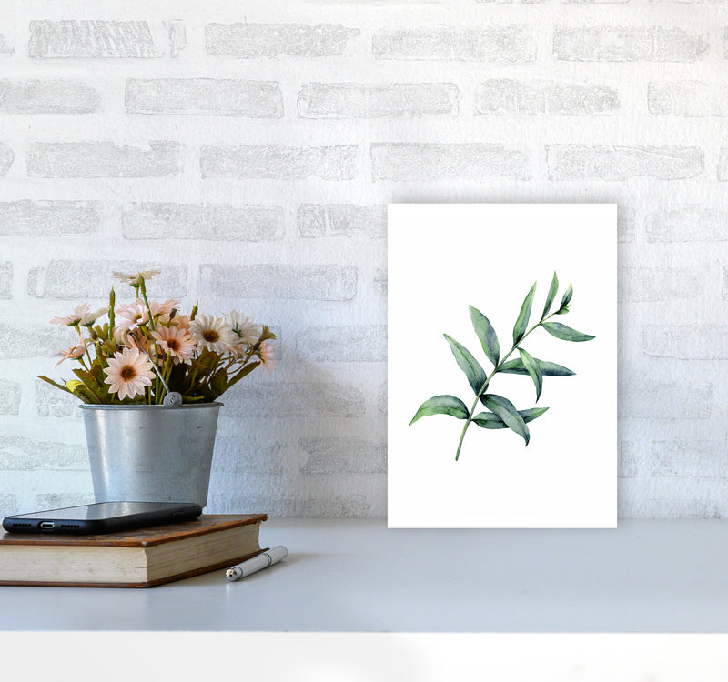 Watercolor Eucalyptus I Art Print by Seven Trees Design A4 Black Frame