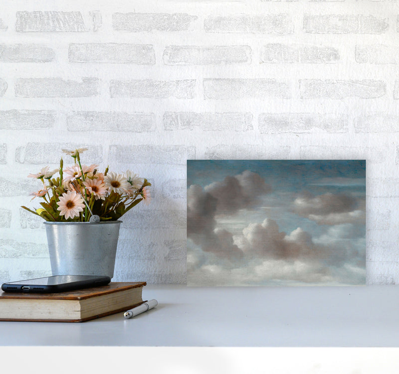 The Clouds Painting Art Print by Seven Trees Design A4 Black Frame