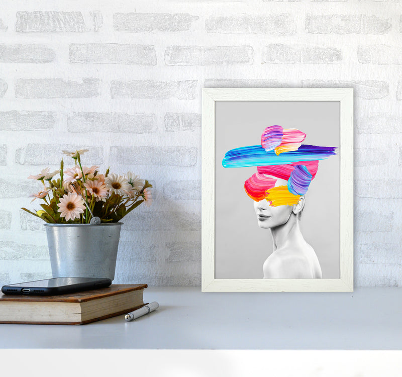 Beauty In Colors I Fashion Art Print by Seven Trees Design A4 Oak Frame